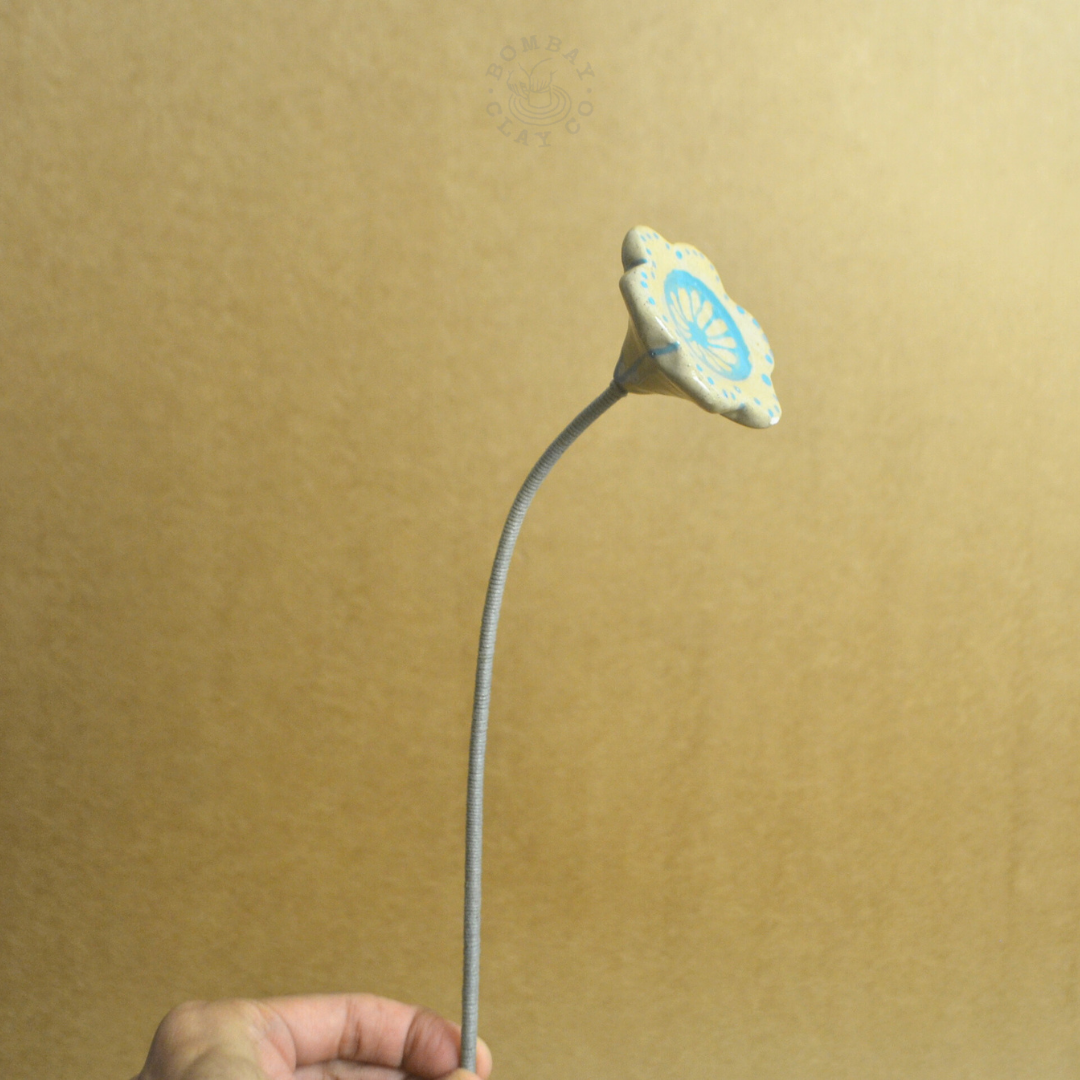 Objects On A Stick | Flower | Blue | #1
