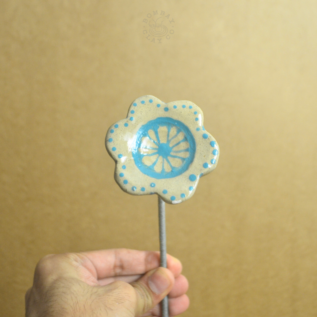 Objects On A Stick | Flower | Blue | #1