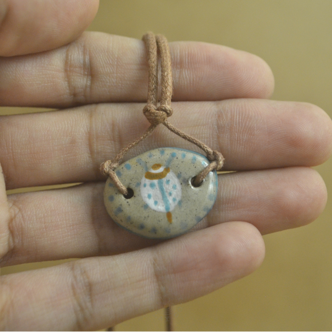 Necklace | Jungle Jam (Ladybird) | Brown-Blue |