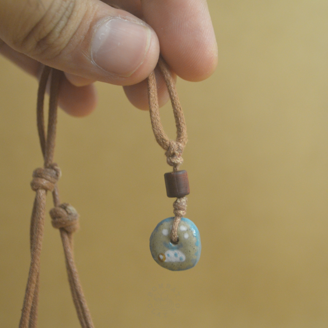 Necklace | Jungle Jam (Tortoise) | Brown-Blue |
