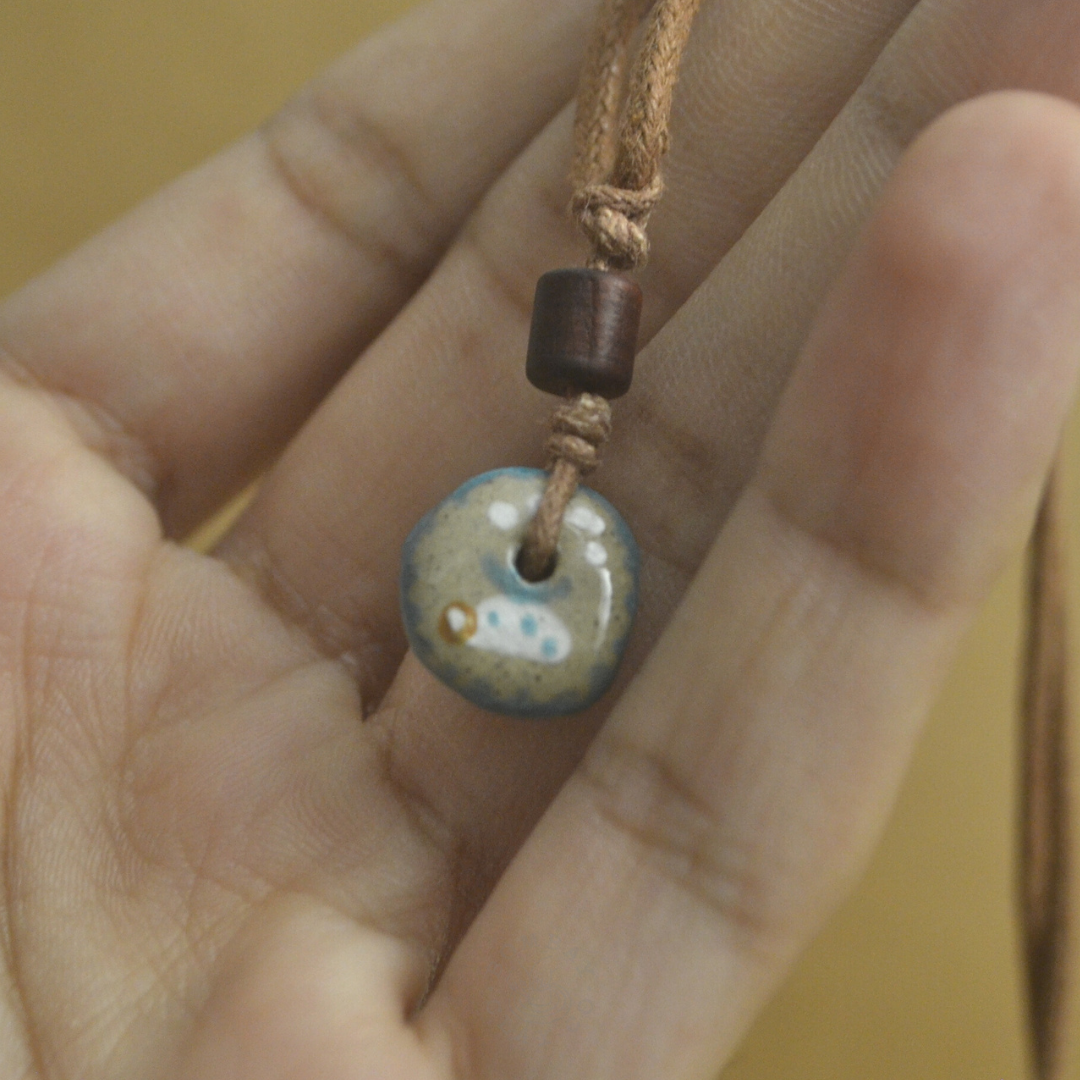 Necklace | Jungle Jam (Tortoise) | Brown-Blue |