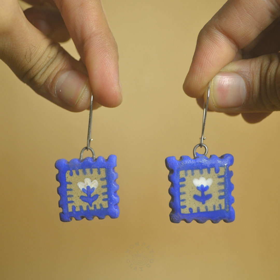 Earring | Jungle Jam (Flower) | Blue