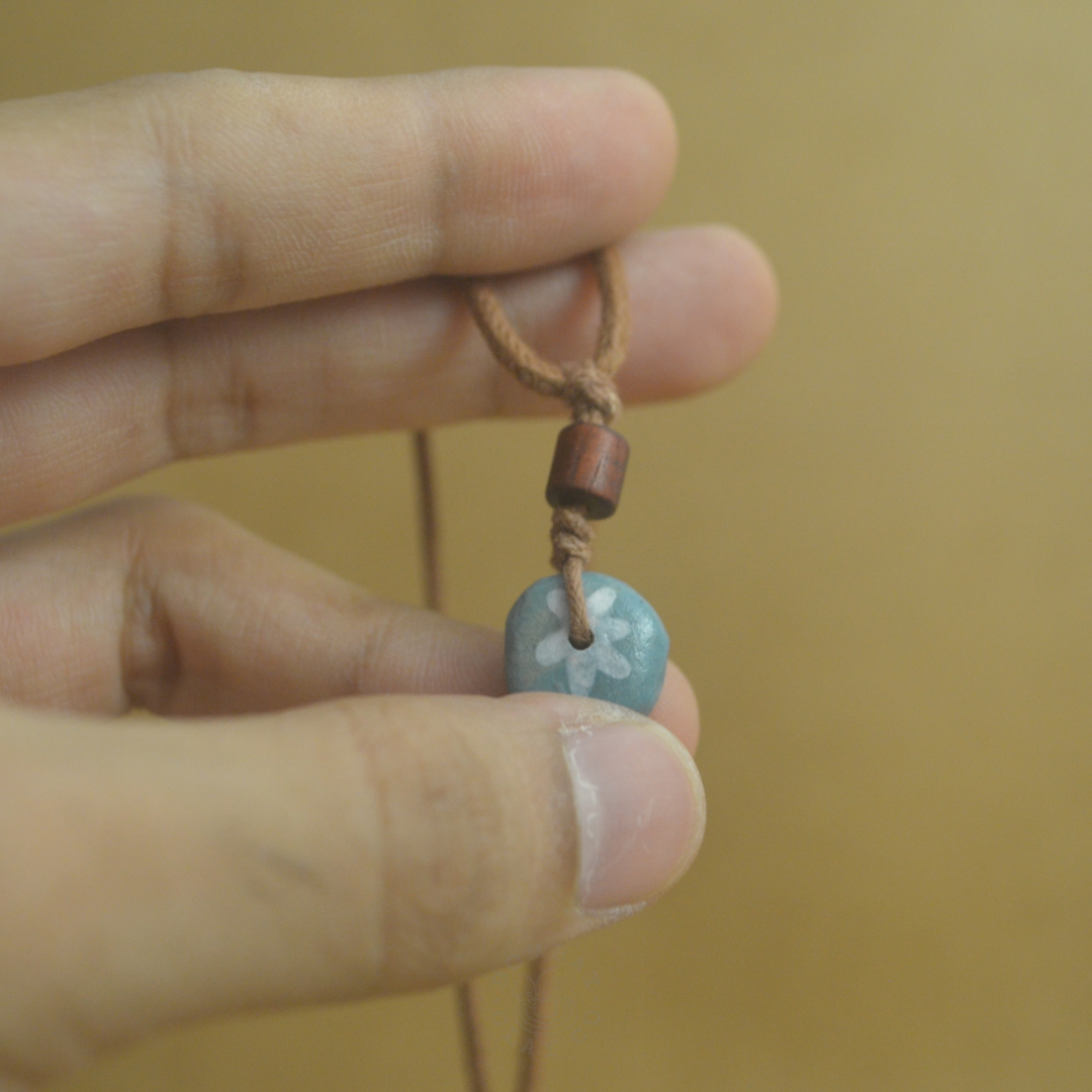 Necklace | Jungle Jam (Tortoise) | Brown-Blue |