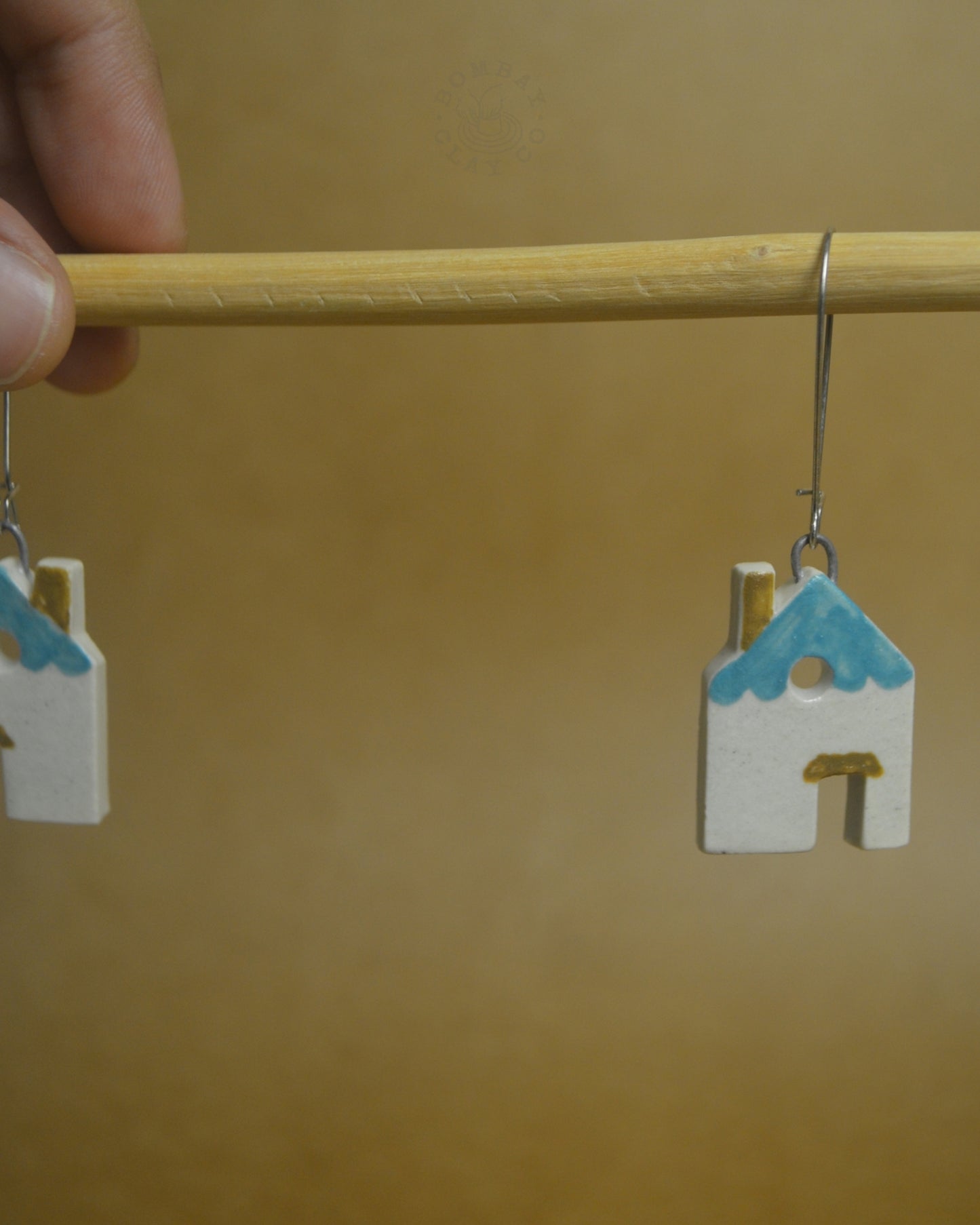Earrings | House | Blue