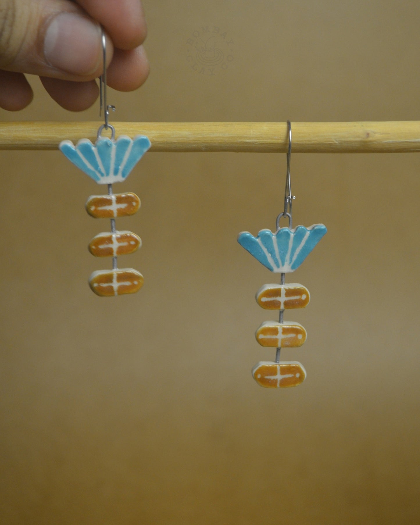 Earrings | Flower | Blue