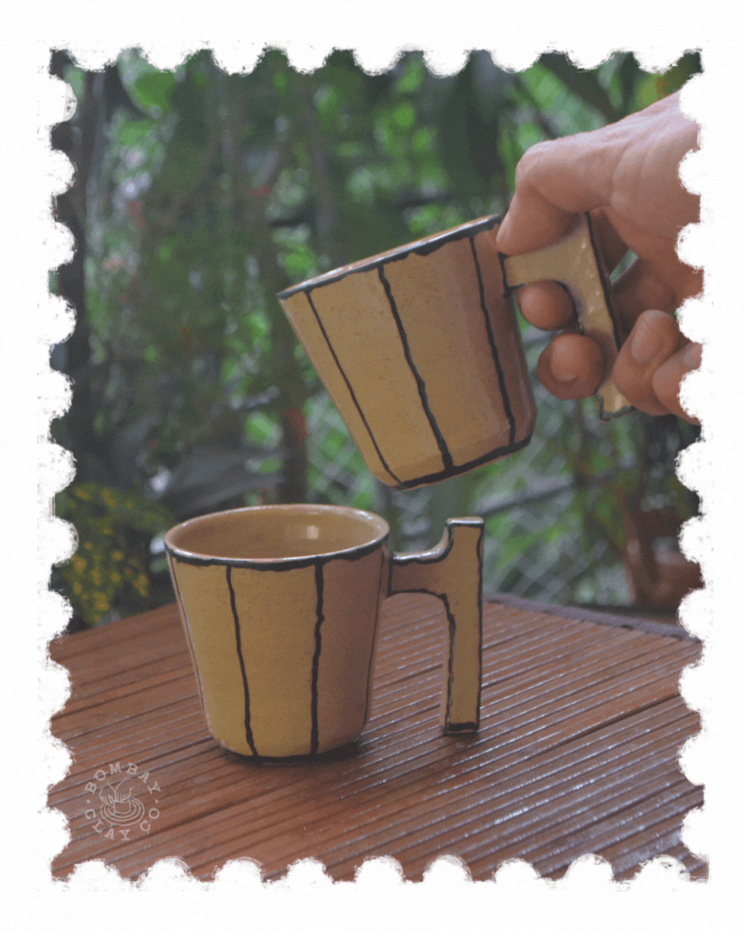 Mug | Lines | Black (Set of 2)