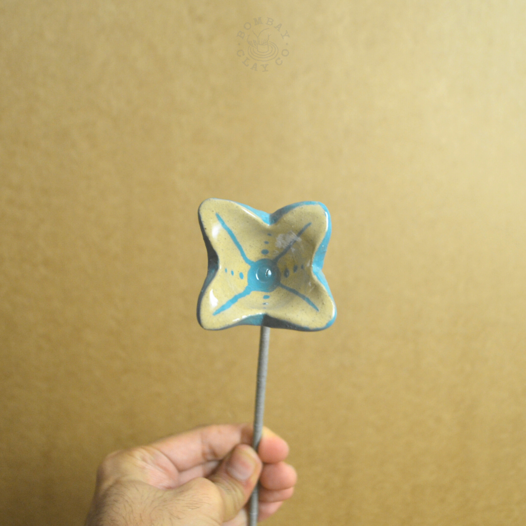 Objects On A Stick | Flower | Blue | #4