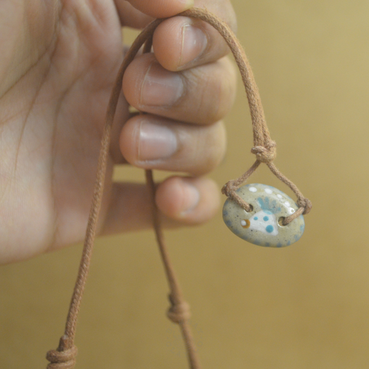 Necklace | Jungle Jam (Tortoise) | Brown-Blue |