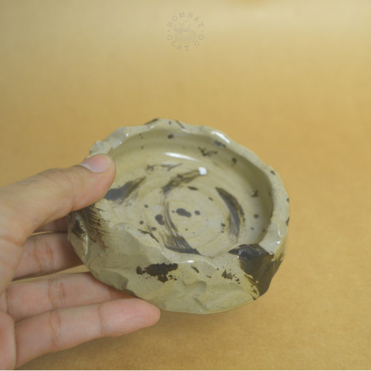 Small Bowl | Faceted Rock | Brushed | Black |
