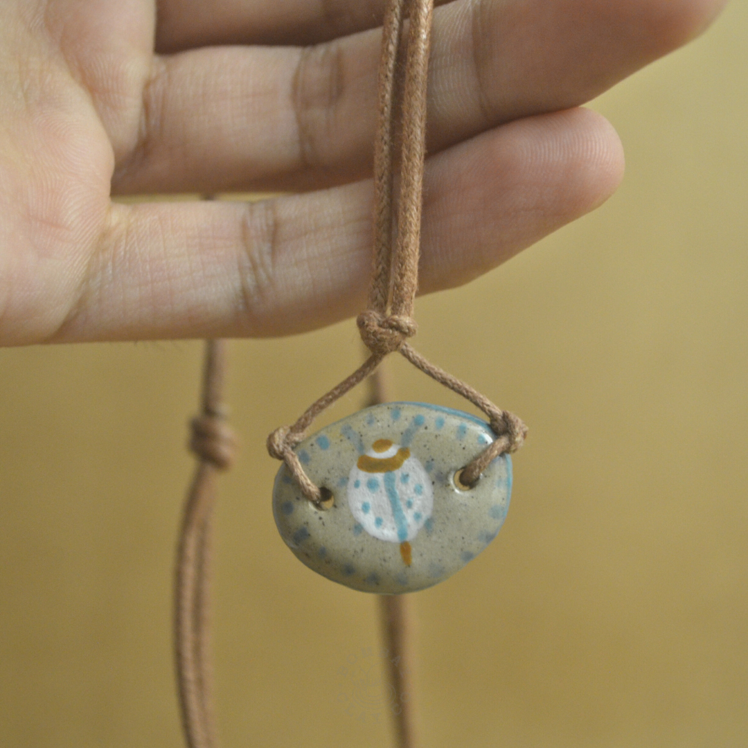 Necklace | Jungle Jam (Ladybird) | Brown-Blue |