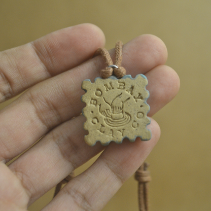 Necklace | Lines & Dots (Flower) | Blue |
