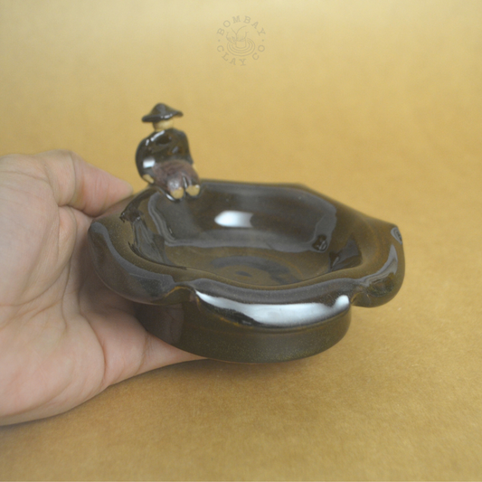Small Plate with Person | Black |