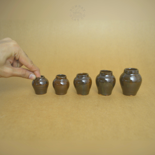 Small Vase | Urns (Set of 5) | Black