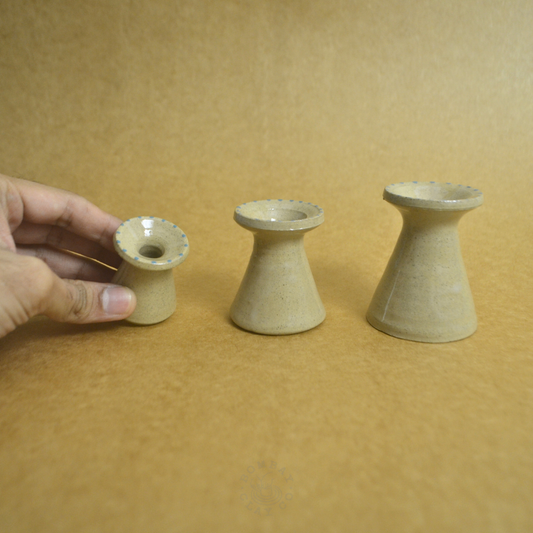 Small Vase | Conical (Set of 3) | Beige |