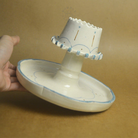 Chip and Dip Plate | Jungle-Jam | Blue-Brown