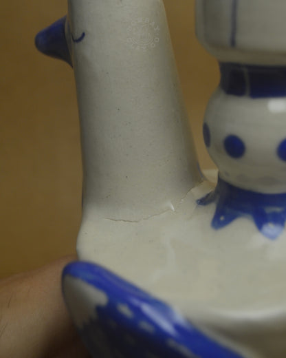 Candle Holder | Bird | Blue