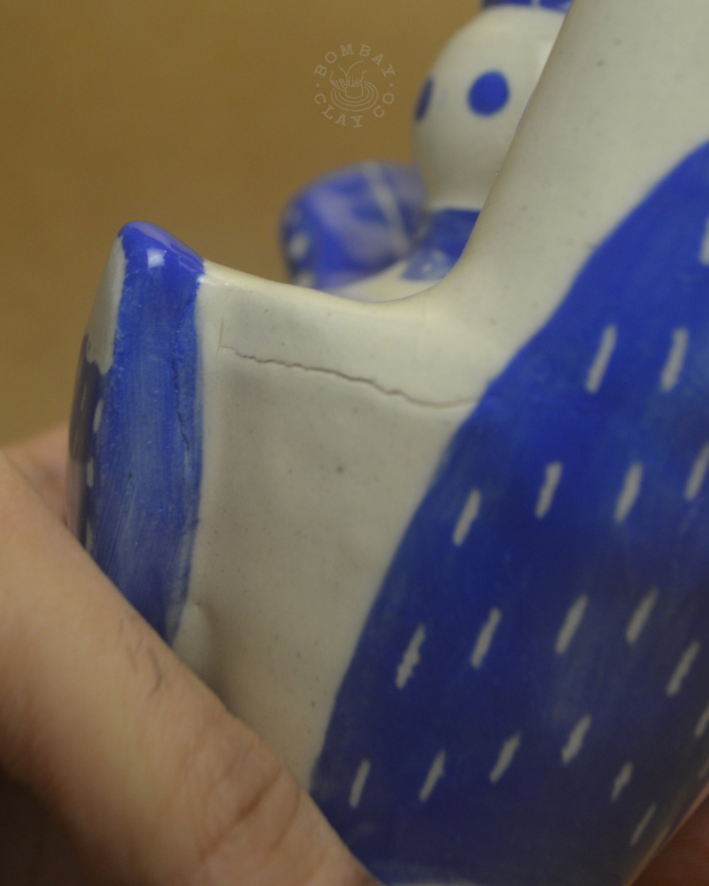 Candle Holder | Bird | Blue