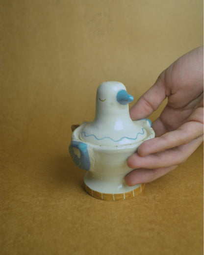 Dip Jar | Bird | Blue-Brown