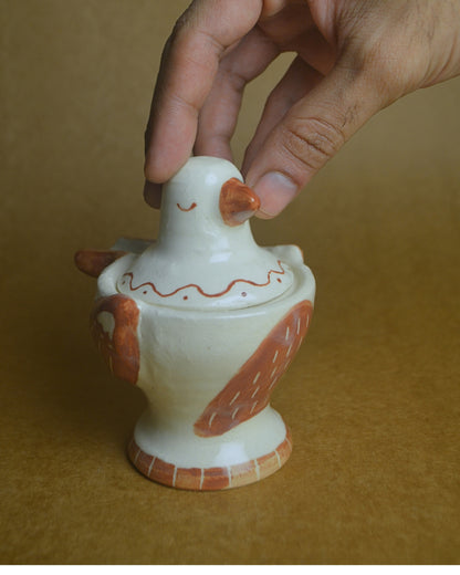 Dip Jar | Bird | Brown