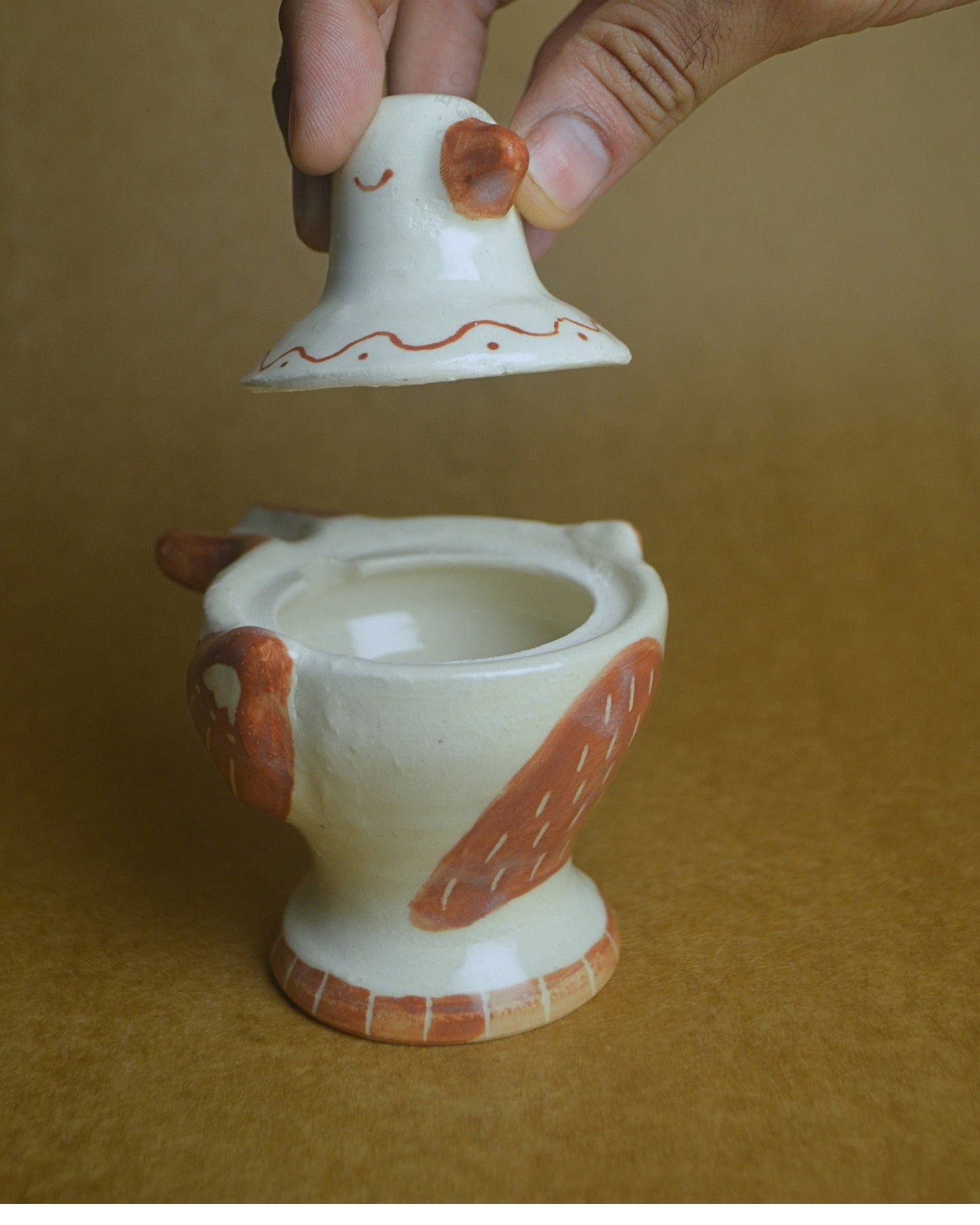 Dip Jar | Bird | Brown