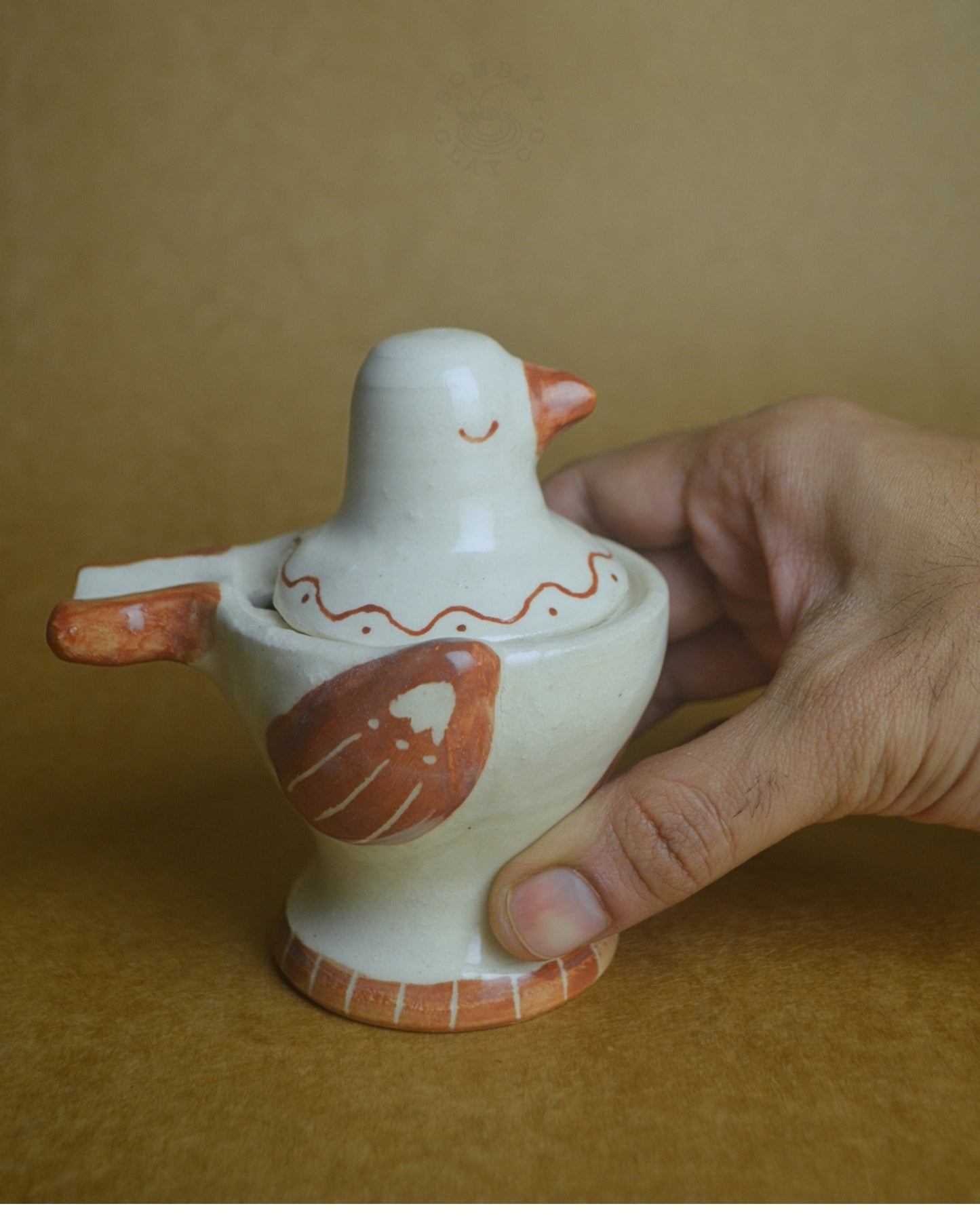 Dip Jar | Bird | Brown