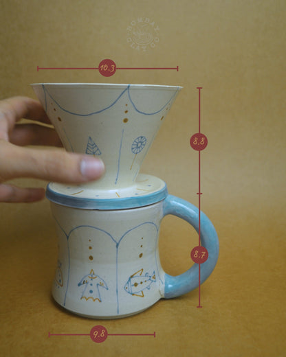 Coffee Pour Over Mug Set | Jungle Jam