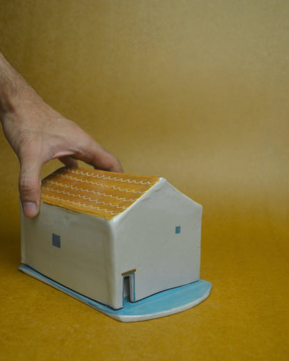 Butter Dish | House | Blue Brown