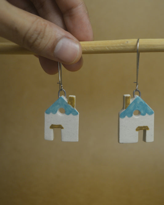 Earrings | House | Blue