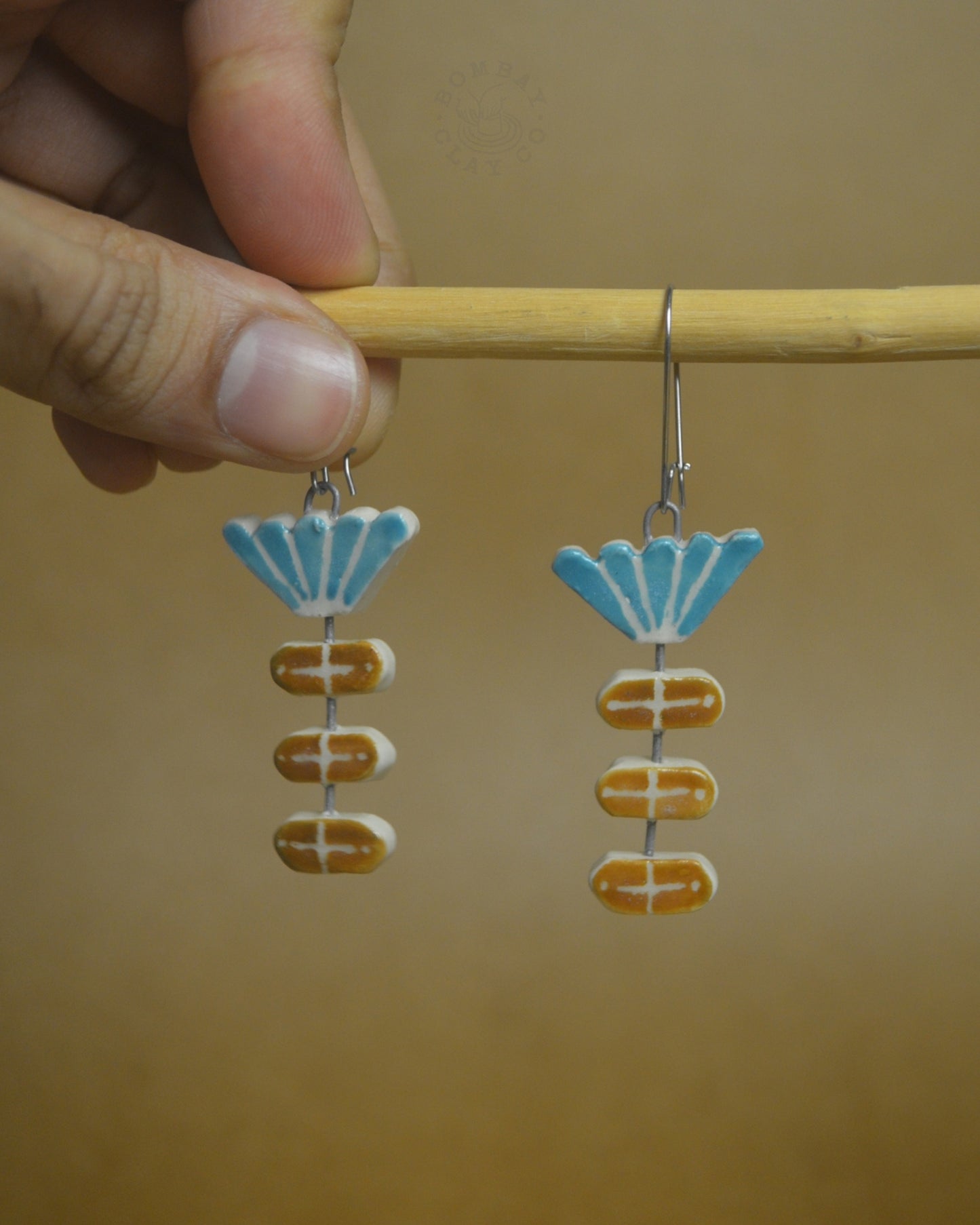 Earrings | Flower | Blue