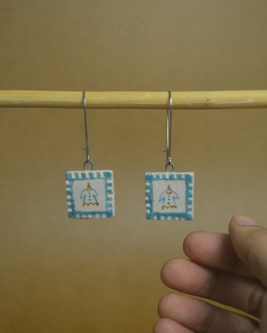 Earrings | Bird Postcard