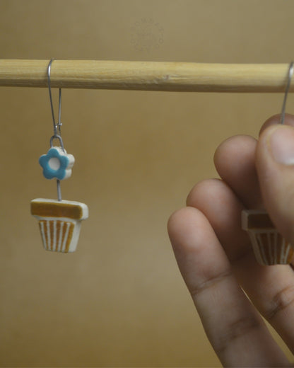 Earrings | Flower In A Pot