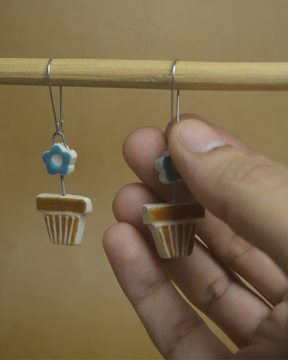 Earrings | Flower In A Pot