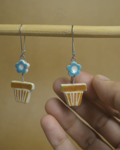Earrings | Flower In A Pot