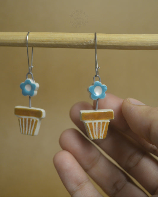 Earrings | Flower In A Pot