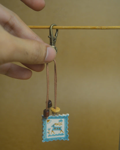Bag Charm | Antelope & Bird Postcard