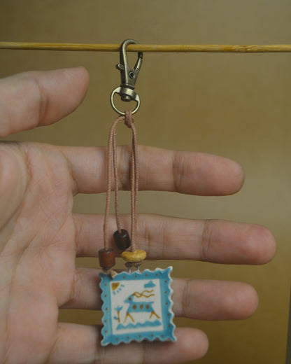 Bag Charm | Antelope & Bird Postcard