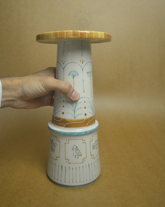 Vase | Jungle-Jam | Blue-Brown