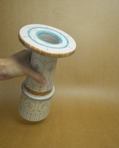 Vase | Jungle-Jam | Blue-Brown